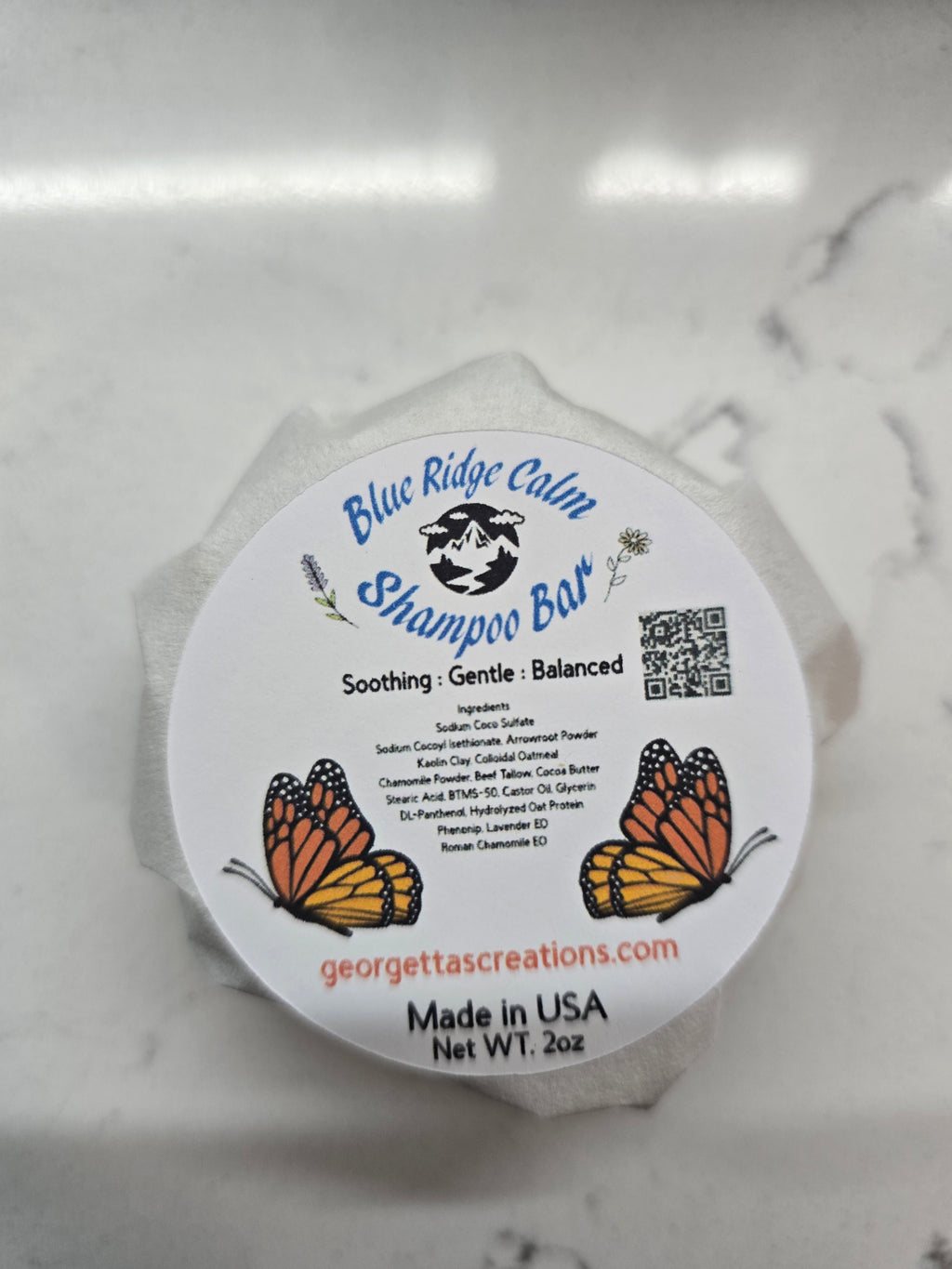 Blue Ridge Calm Shampoo Bar