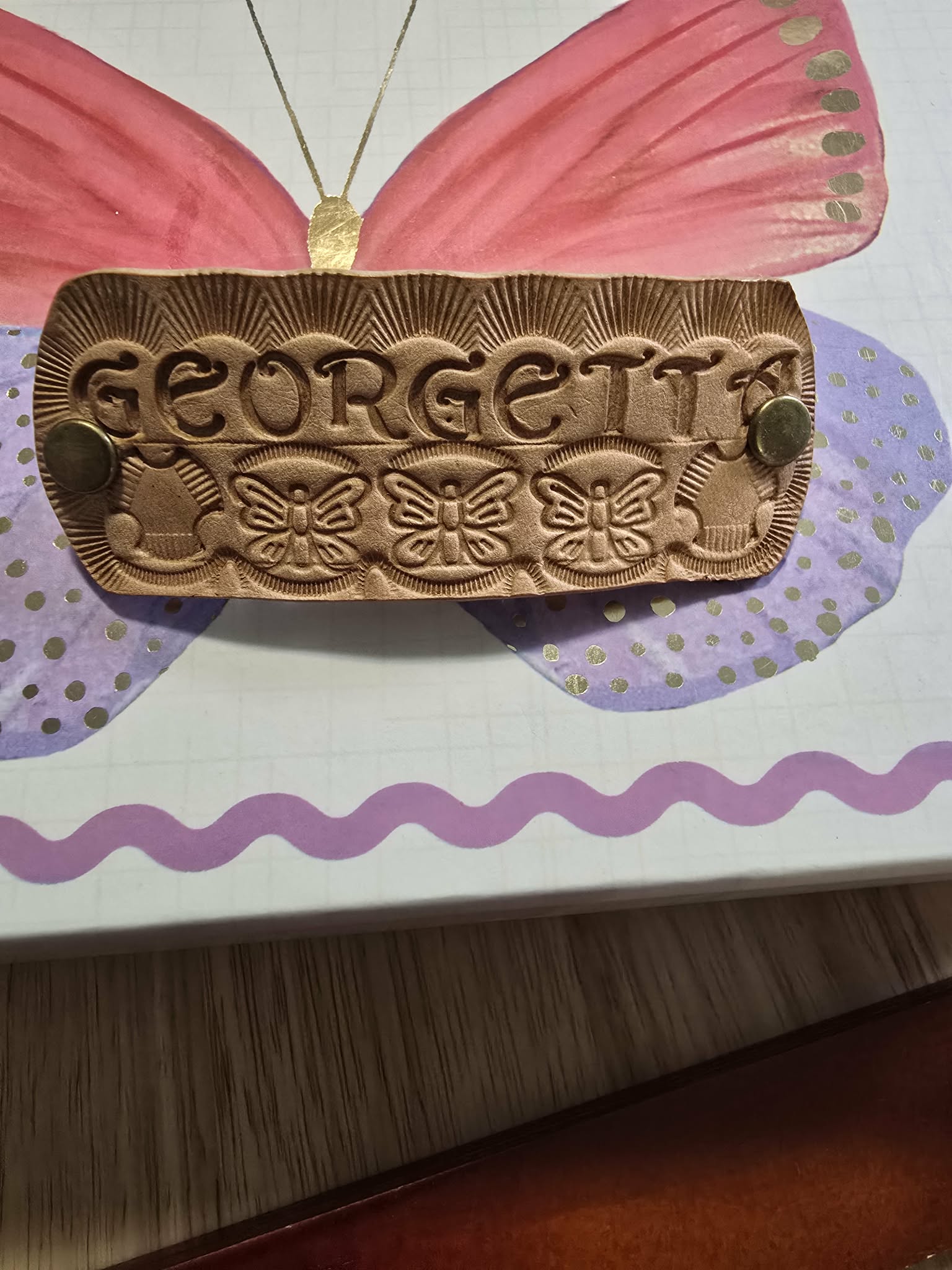 Personalized Hair Barrette up to 9 letters image 0