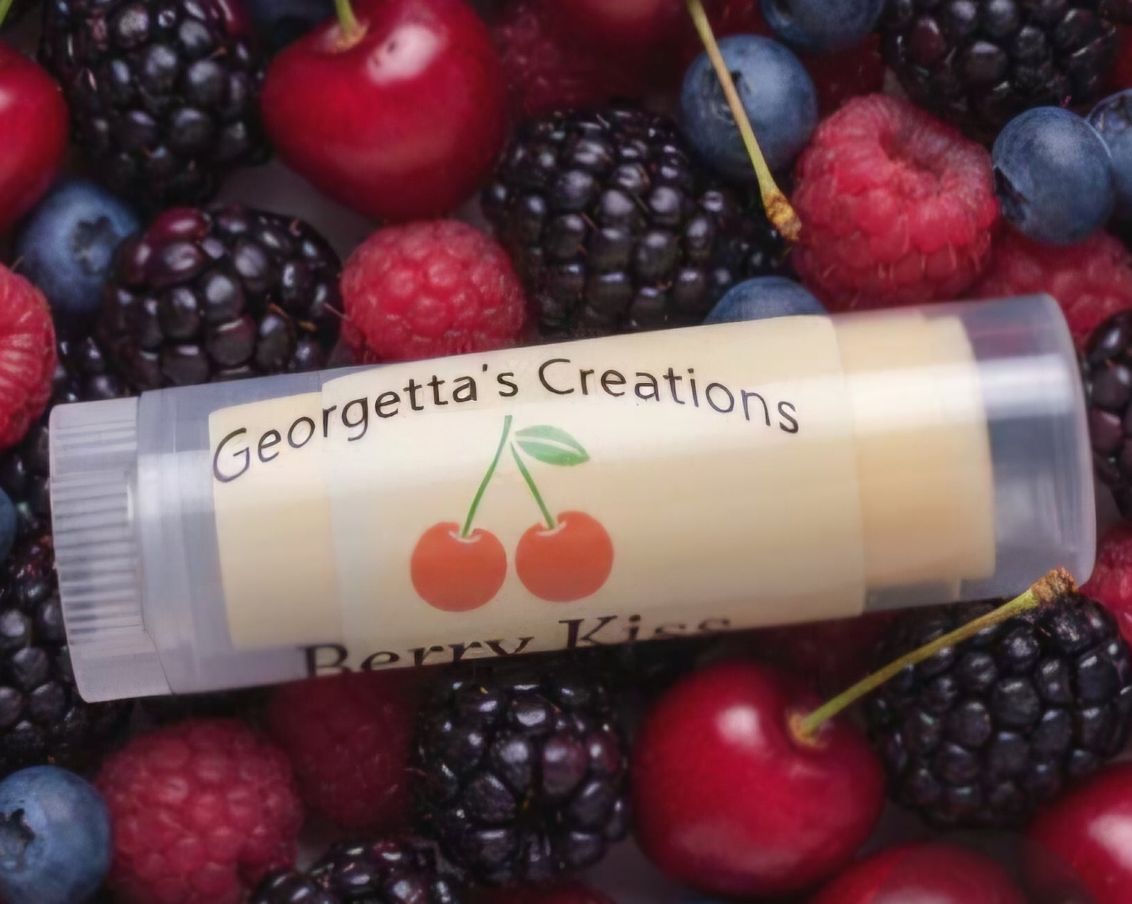 Berry Kiss Lip Balm — No Sweetener | Mixed Berry Scent | Handcrafted Beeswax Formula