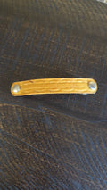 Leather Bamboo Hair Barrette image 0